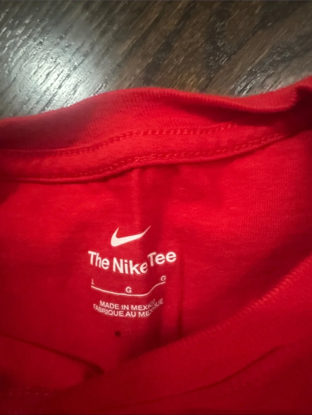 Nike Kids Short Sleeve Soccer Tee Duo in Red and Gray size L